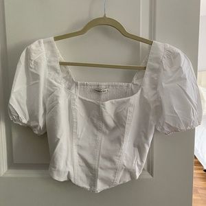 Abercrombie & Fitch Cotton Corset Top